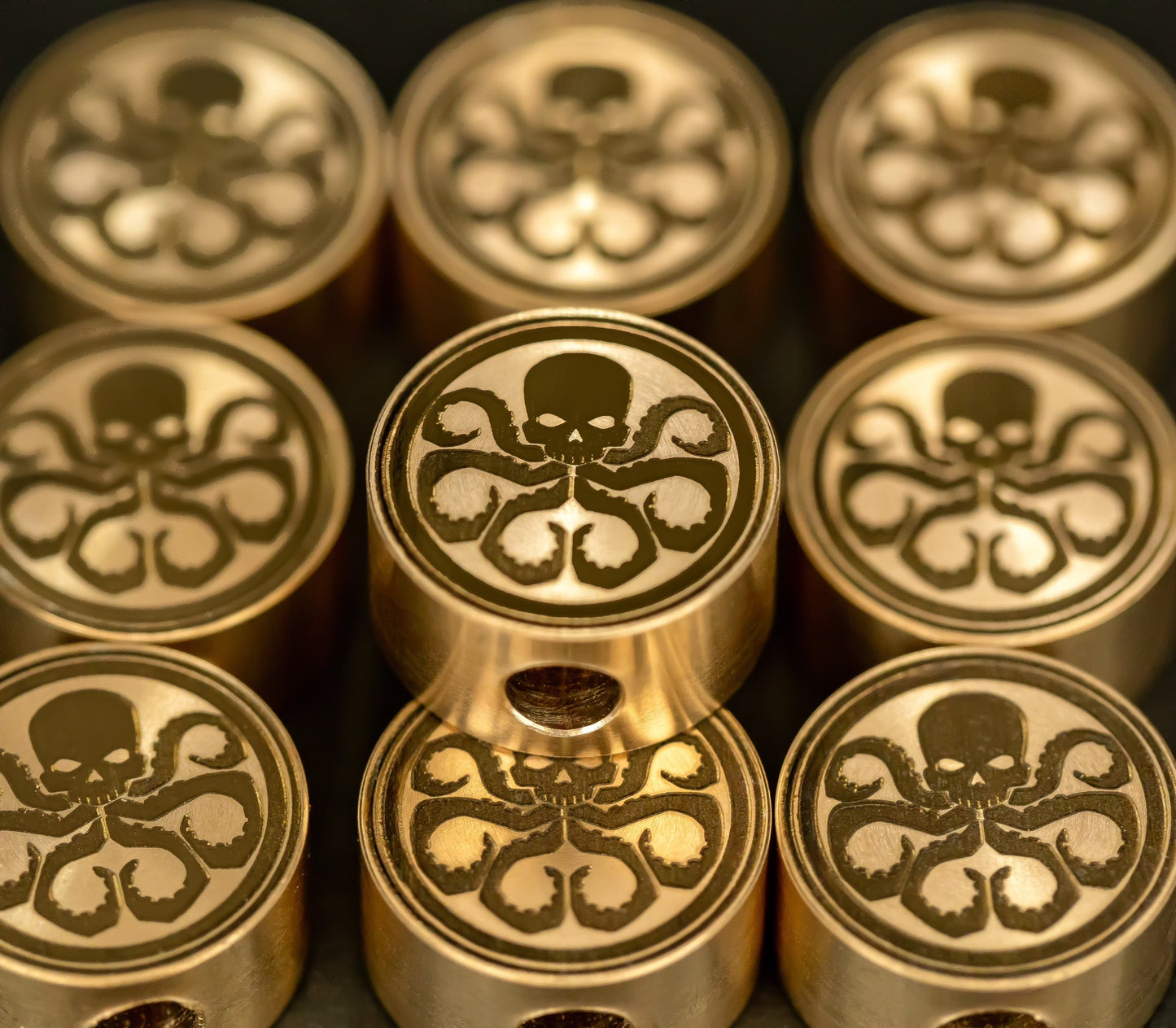 Limited edition Captain America Hydra Brass Bead. Marvel, Avengers, MCU fan collectors