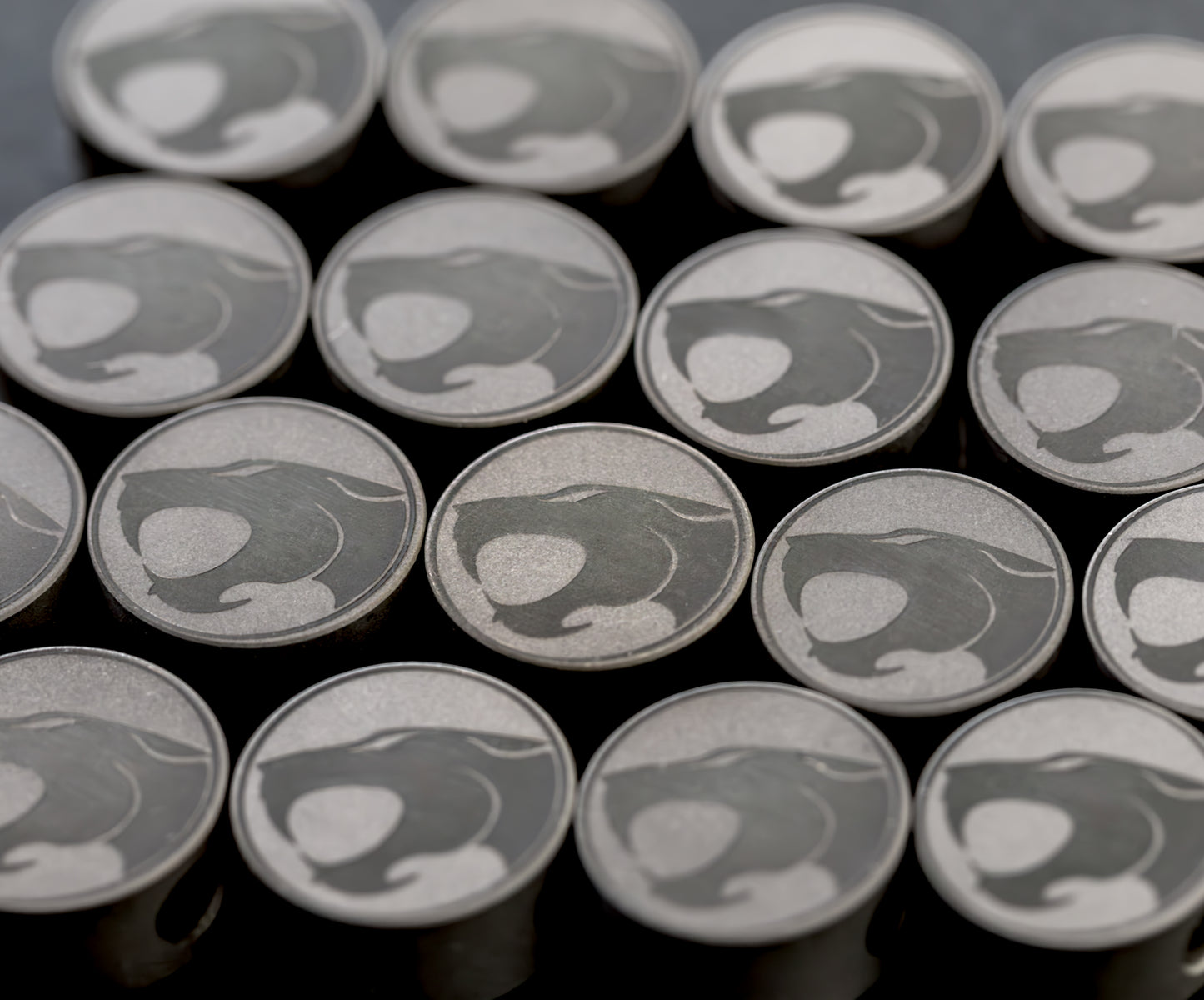 Tumbled Titanium Thundercats Bead