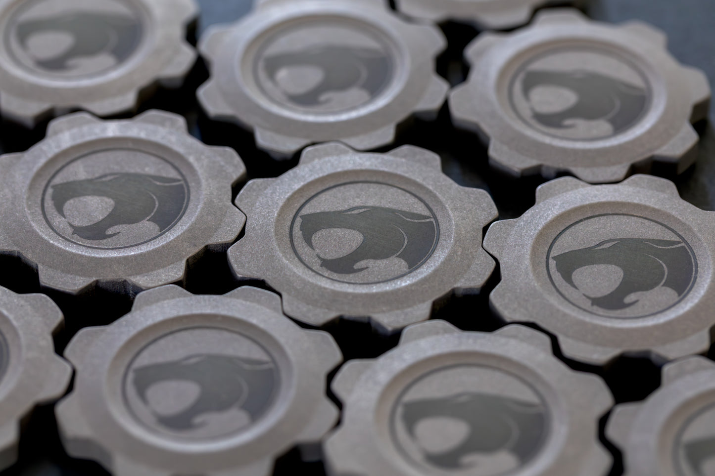 Tumbled Titanium Thundercats Pocket Gear & Bead Set