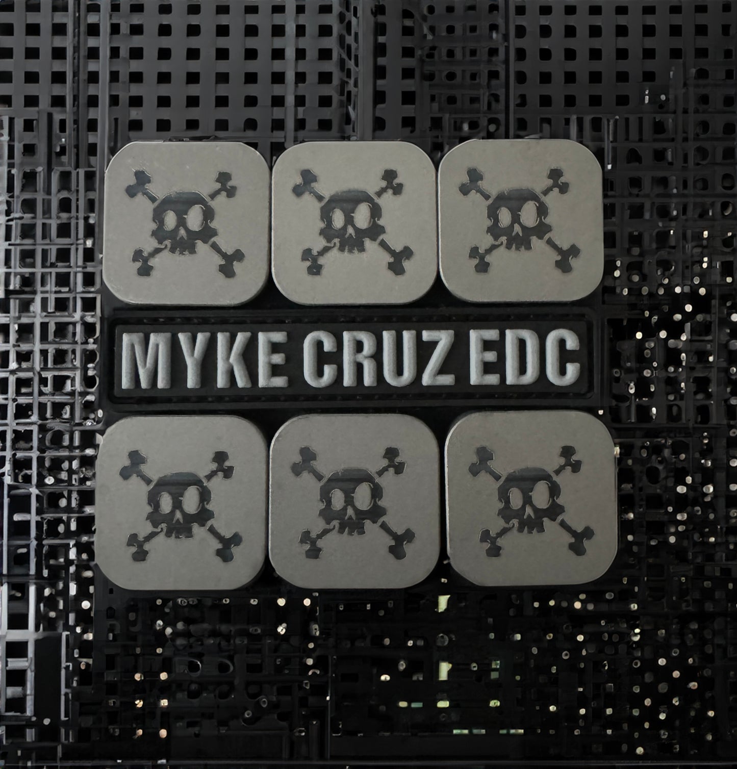 MC & CG Version 2 Distressed Titanium Patch