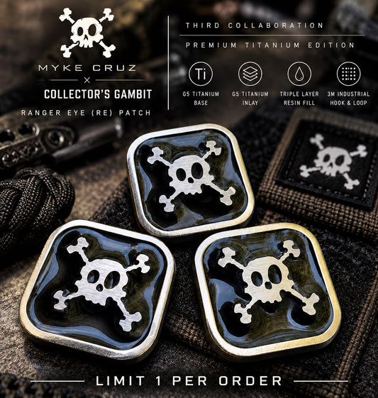 Myke Cruz x Collector’s Gambit V3 Black Site Titanium RE Patch